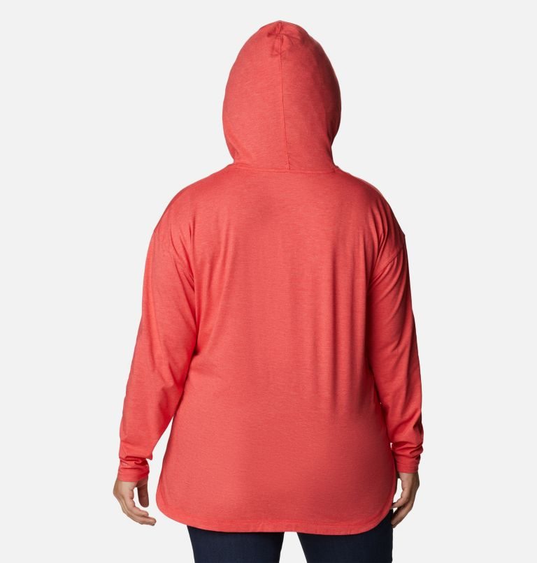 Columbia Sun Trek Pullover Hettegensere Dame Rød | Plus Size 17903V